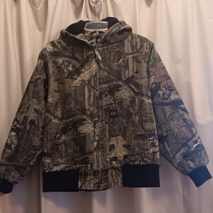 Youth Key Brand Breakup Infinity Fleece Lined Camo Coat Size XL